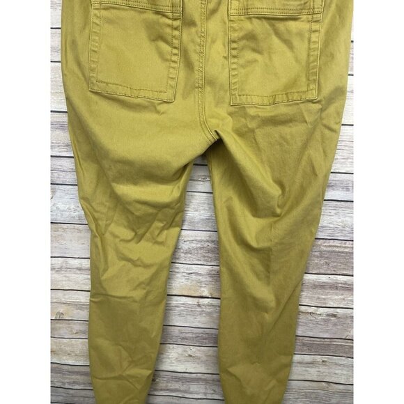 Anthropologie Womens Size 30 Mustard Yellow Denim Ankle Skinny Hi Rise Pant Boho - Picture 7 of 11